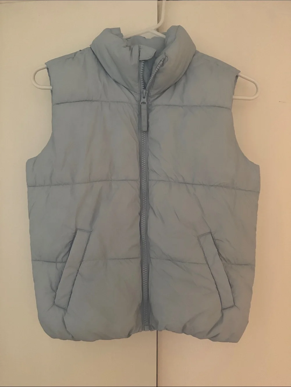 Old Navy Light Blue Quilted Kids Puffer Vest